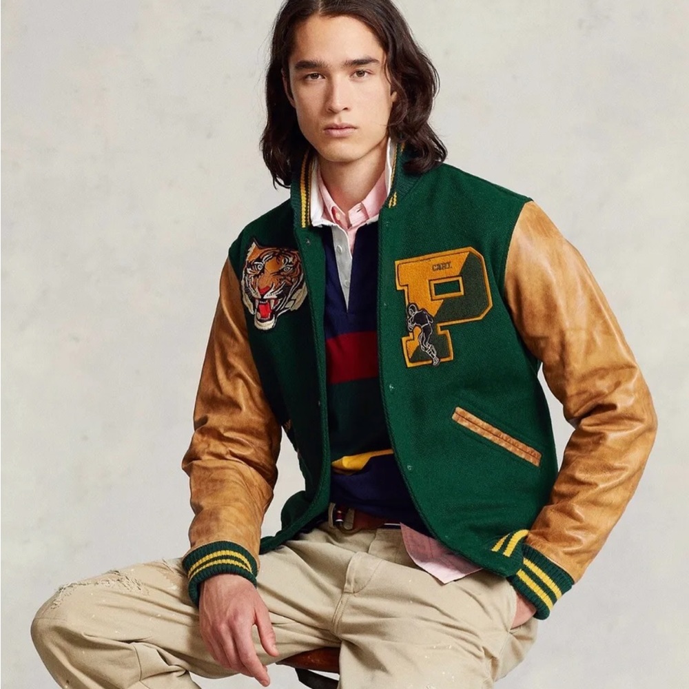 Polo Ralph Lauren The Iconic Letterman TIGER Varsity Jacket - Limited Edition